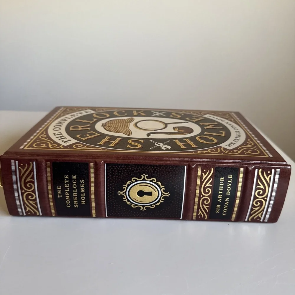 The Complete Sherlock Holmes by Sir Arthur Conan Doyle Leather Bound Hardcover